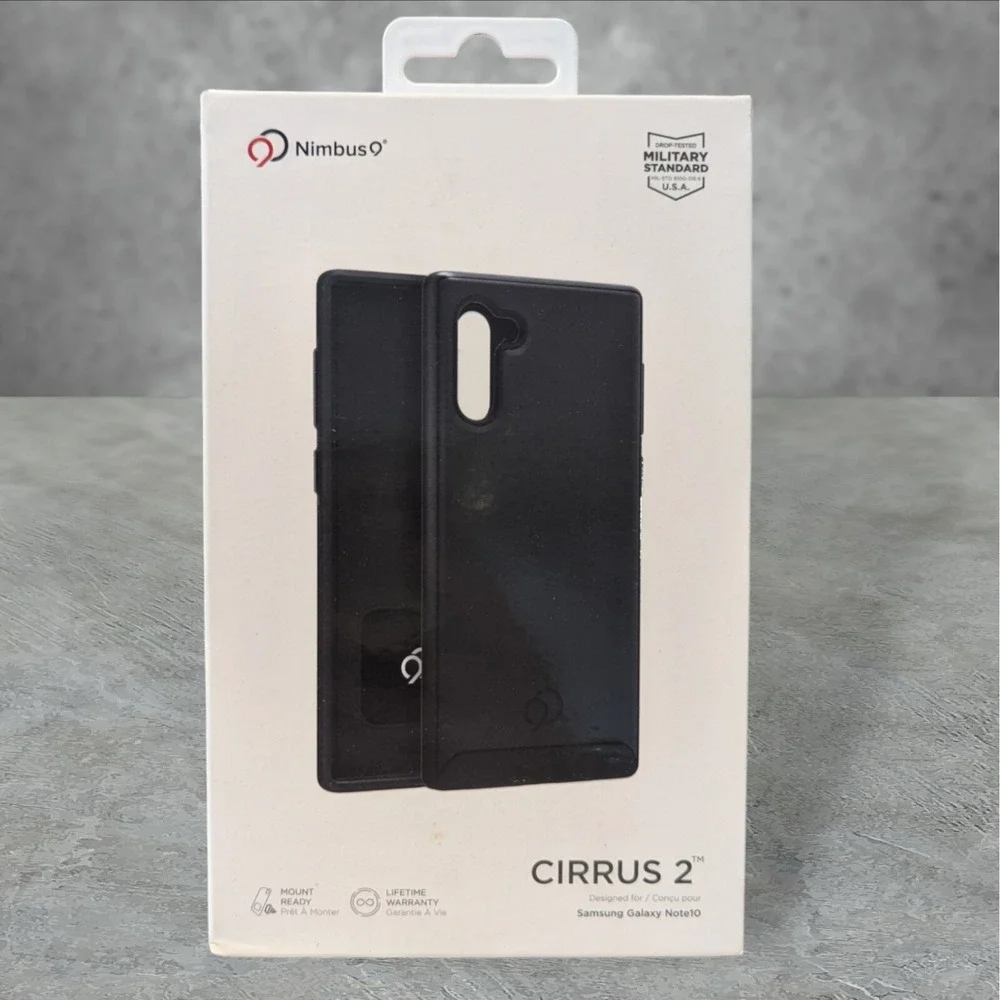 W2. Nimbus9 Cirrus 2 Case Samsung Galaxy Note10 - In Gunmetal Gray/ Black, Qi
